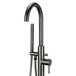 Arezzo Gunmetal Grey Freestanding Bath Tap With Shower Mixer 5 Arezzo Gunmetal Grey Freestanding Bath Tap With Shower Mixer -Faucet Shop azrgmfst nw d1