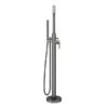 Arezzo Gunmetal Grey Freestanding Bath Tap With Shower Mixer