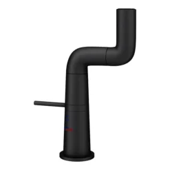 Arezzo Basin Mixer Tap With 360 Degree Rotating Spout Matt Black