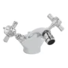 Bayswater White Crosshead Mono Bidet Mixer + Pop-Up Waste