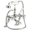 Hudson Reed Topaz Deck Mounted Bath Shower Mixer Inc. Shower Kit - Chrome