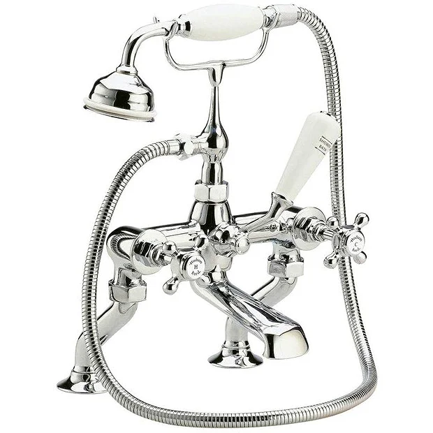 Hudson Reed Topaz Deck Mounted Bath Shower Mixer Inc. Shower Kit - Chrome 1 Hudson Reed Topaz Deck Mounted Bath Shower Mixer Inc. Shower Kit - Chrome