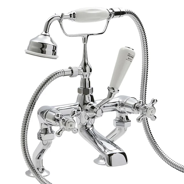 Hudson Reed Topaz Dome Deck Mounted Bath Shower Mixer + Shower Kit 2 Hudson Reed Topaz Dome Deck Mounted Bath Shower Mixer + Shower Kit - Image 2