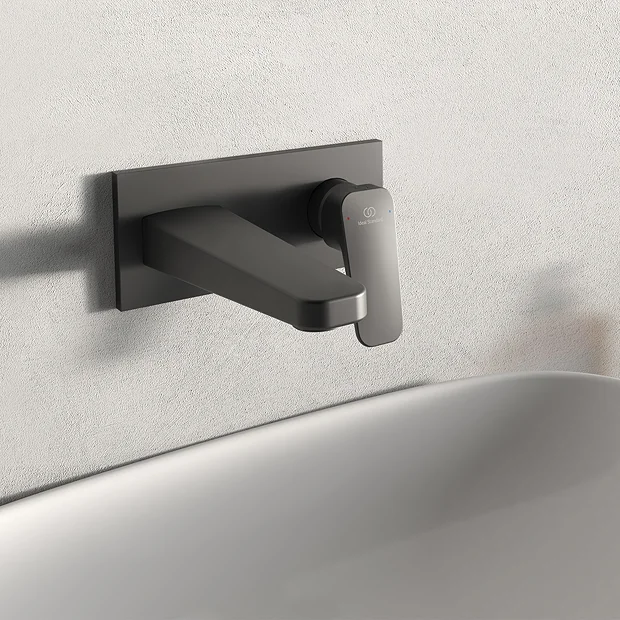 Ideal Standard Ceraplan Silk Black Single Lever Wall Mounted Basin Mixer 1 Ideal Standard Ceraplan Silk Black Single Lever Wall Mounted Basin Mixer