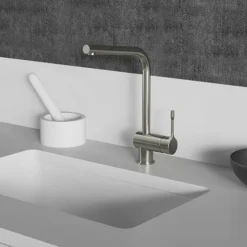 Ideal Standard Ceralook Silver Storm Single Lever L-Shape Spout Kitchen Mixer 10 Ideal Standard Ceralook Silver Storm Single Lever L-Shape Spout Kitchen Mixer -Faucet Shop bd572gn d3