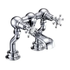 Burlington Birkenhead Regent - Chrome Deck Mounted Bath Filler