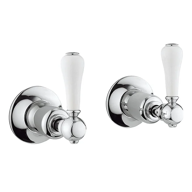 Crosswater - Belgravia Lever Wall Stop Taps 1 Crosswater - Belgravia Lever Wall Stop Taps