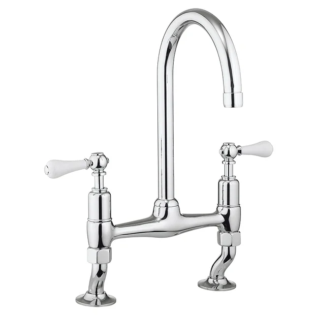 Crosswater - Cucina Belgravia Lever Dual Lever Kitchen Mixer - Chrome 2 Crosswater - Cucina Belgravia Lever Dual Lever Kitchen Mixer - Chrome - Image 2