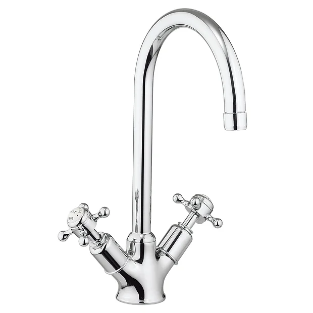 Crosswater - Cucina Belgravia Crosshead Two Handle Kitchen Mixer - Chrome 2 Crosswater - Cucina Belgravia Crosshead Two Handle Kitchen Mixer - Chrome - Image 2