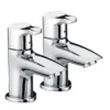 Bristan Capri Contemporary Basin Pillar Taps - Chrome