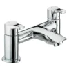 Bristan Capri Contemporary Pillar Bath Filler - Chrome