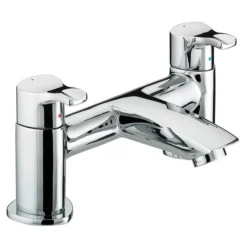 Bristan Capri Contemporary Pillar Bath Filler - Chrome