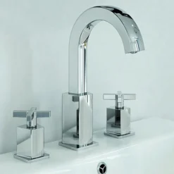 Bristan Cascade 3 Hole Basin Mixer With Clicker Waste