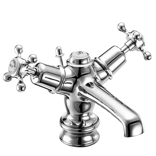 Burlington Claremont Regent - Chrome Basin Mixer Tap With Pop Up Waste 3 Burlington Claremont Regent - Chrome Basin Mixer Tap With Pop Up Waste - Image 3