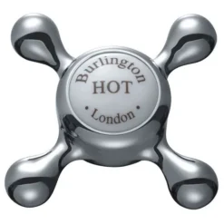 Burlington Claremont Wall Mounted Bath Shower Mixer W Rigid Riser, Straight Arm & 6" Rose