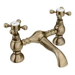 Faucet Shop 19 Chatsworth 1928 Antique Brass Crosshead Bath Filler Tap