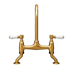 Chatsworth Antique Gold Traditional Bridge Lever Kitchen Sink Mixer 11 Chatsworth Antique Gold Traditional Bridge Lever Kitchen Sink Mixer -Faucet Shop chtktagd2