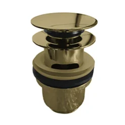 Burlington Gold Claremont Basin Mixer With Click-Clack Waste