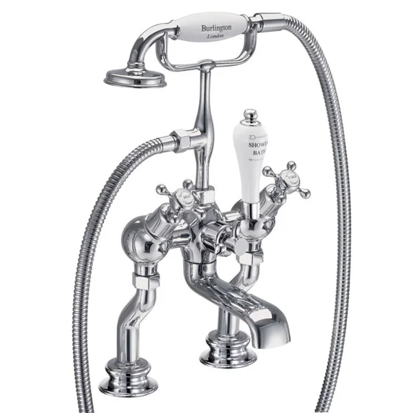Burlington Claremont Regent - Angled Deck Mounted Bath/Shower Mixer 1 Burlington Claremont Regent - Angled Deck Mounted Bath/Shower Mixer