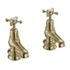 Burlington Gold Claremont Regent Basin Taps 3"