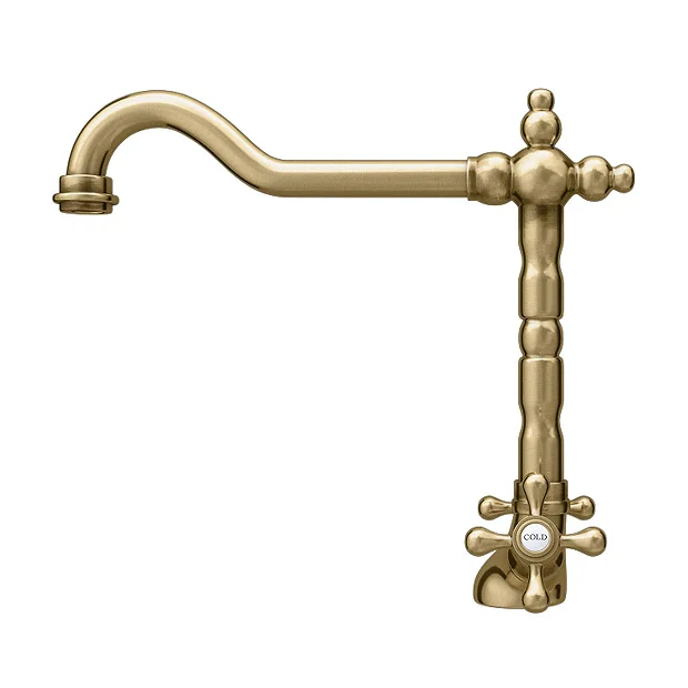 Britannia Classic Mono Sink Mixer - Brushed Brass 5 Britannia Classic Mono Sink Mixer - Brushed Brass - Image 5