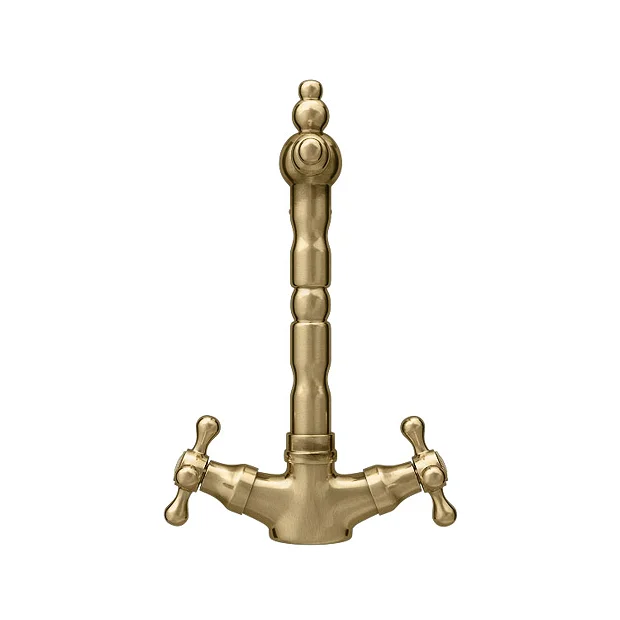 Britannia Classic Mono Sink Mixer - Brushed Brass 1 Britannia Classic Mono Sink Mixer - Brushed Brass