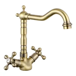 Britannia Classic Mono Sink Mixer - Brushed Brass 8 Britannia Classic Mono Sink Mixer - Brushed Brass -Faucet Shop clsm2 n d1