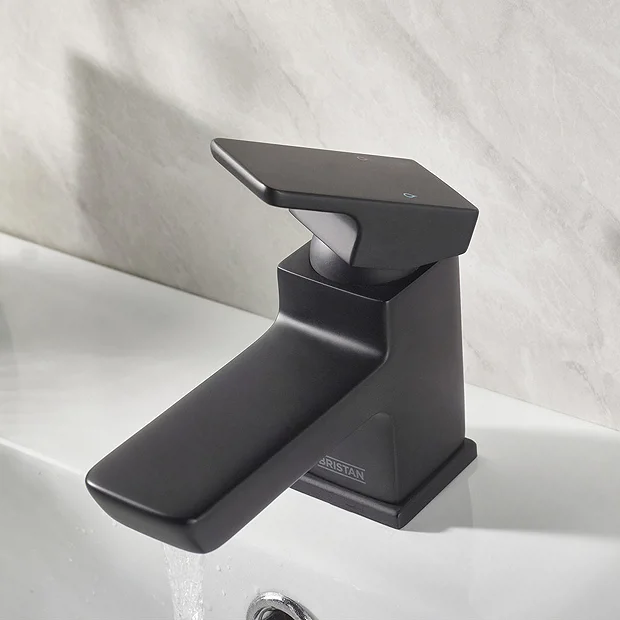 Bristan Cobalt Black Mono Basin Mixer With Clicker Waste 1 Bristan Cobalt Black Mono Basin Mixer With Clicker Waste