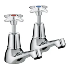 Bristan - Design Utility Crosshead Basin Taps - Chrome