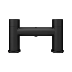 Arezzo Round Matt Black Bath Filler Tap 11 Arezzo Round Matt Black Bath Filler Tap -Faucet Shop cru10blk n d3