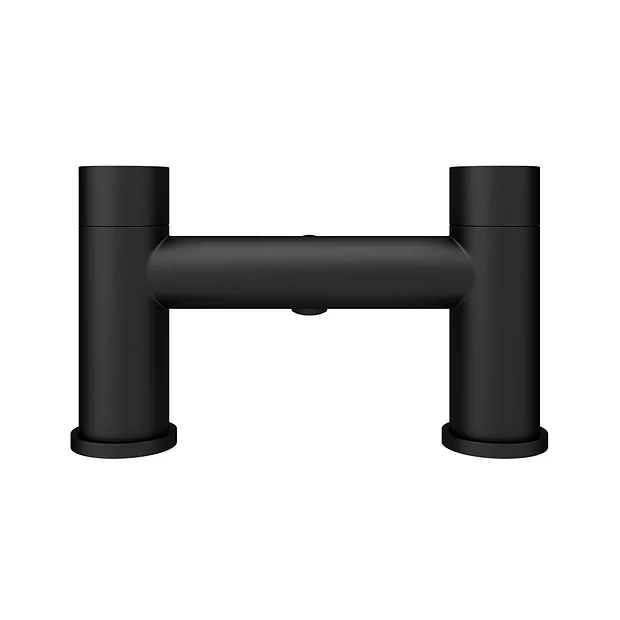 Arezzo Round Matt Black Bath Filler Tap 6 Arezzo Round Matt Black Bath Filler Tap - Image 6