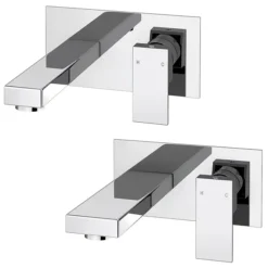 Cast Wall Mounted Tap Package (Bath + Basin Tap)