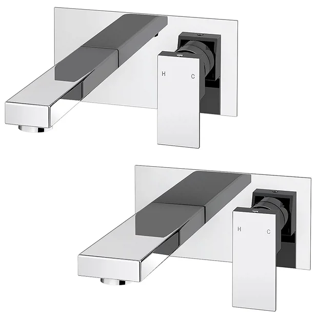 Cast Wall Mounted Tap Package (Bath + Basin Tap) 1 Cast Wall Mounted Tap Package (Bath + Basin Tap)