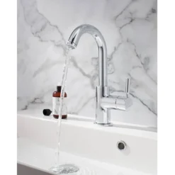 Crosswater - Design Side Lever Monobloc Basin Mixer With Waste