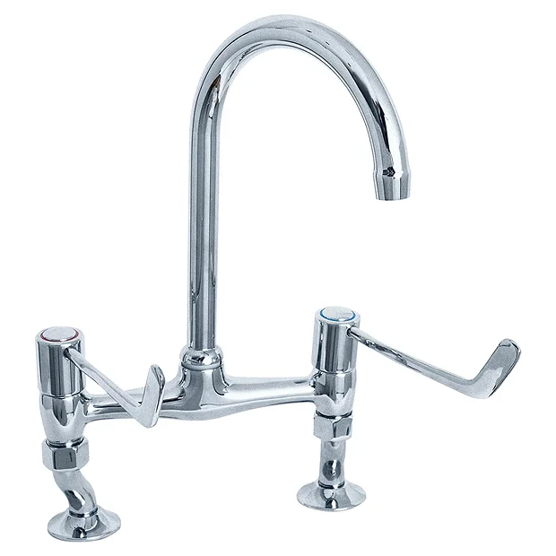 Deva - 6" Lever Bridge Sink Mixer With Adjustable Centres 1 Deva - 6" Lever Bridge Sink Mixer With Adjustable Centres