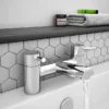 EcoDelux Round Bath Filler Chrome