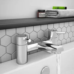 EcoDelux Round Bath Filler Chrome