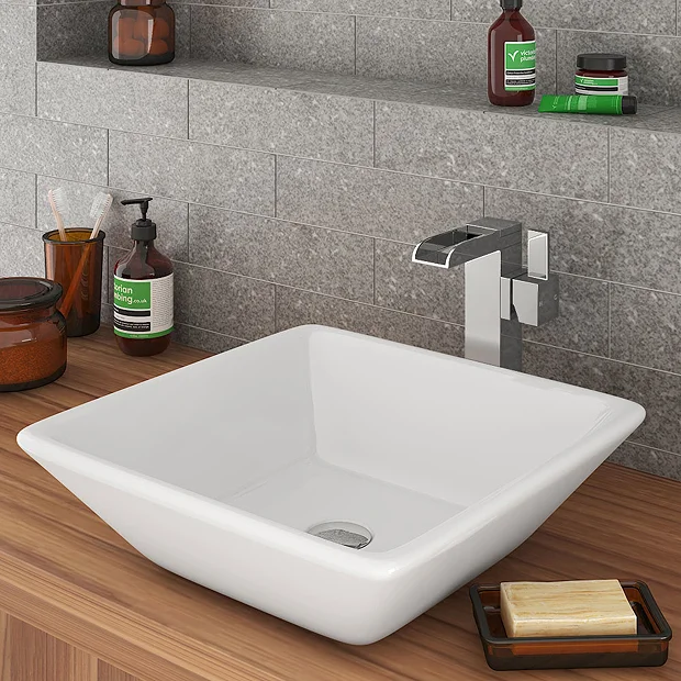 Edge Waterfall High Rise Mono Basin Mixer Tap Chrome 1 Edge Waterfall High Rise Mono Basin Mixer Tap Chrome