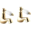 Deva Georgian Basin Taps - Gold