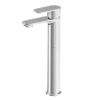 Gio Round Chrome High Rise Mono Basin Mixer Tap