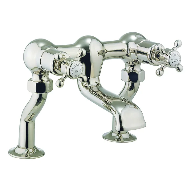 Crosswater - Belgravia Crosshead Bath Filler - Nickel 1 Crosswater - Belgravia Crosshead Bath Filler - Nickel