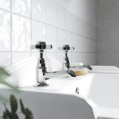 Traditional Basin Taps - Chrome