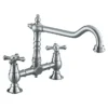 Bristan - Colonial Bridge Kitchen Sink Mixer - Brushed Nickel