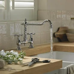 Bristan - Colonial Bridge Kitchen Sink Mixer - Chrome