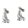 Burlington Kensington Walnut Basin Taps 3"