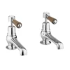 Burlington Kensington Walnut Bath Taps