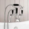 Lancaster Black Traditional Tap Package (Bath + Basin Tap)