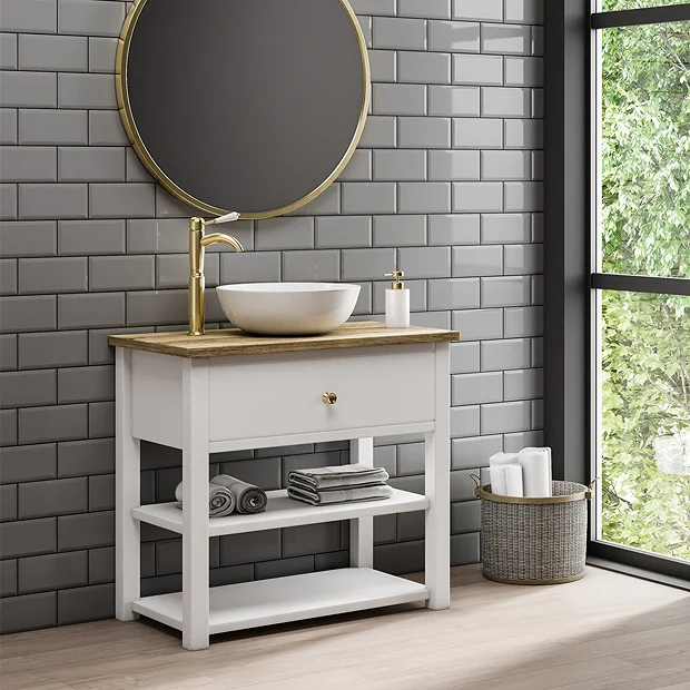 Lancaster Traditional Brushed Brass Tall Mono Basin Mixer 4 Lancaster Traditional Brushed Brass Tall Mono Basin Mixer - Image 4