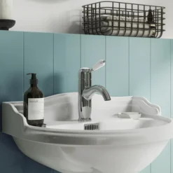 Lancaster Traditional Chrome Single Lever Mono Basin Mixer Tap -Faucet Shop lch5t d1