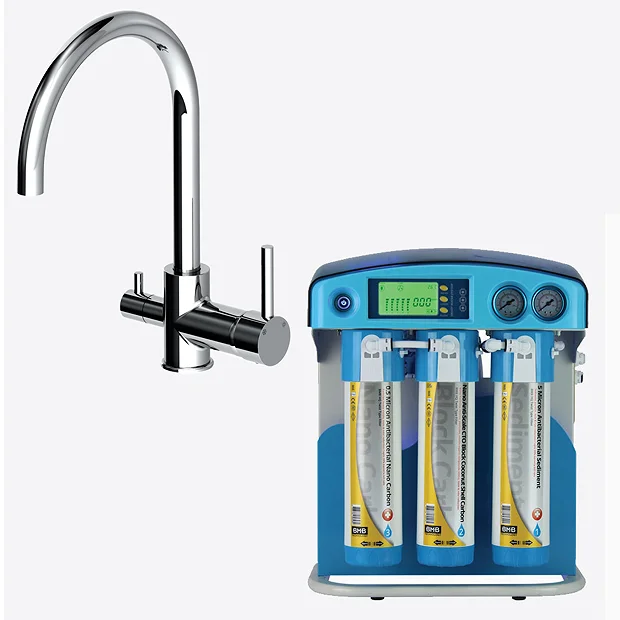 BMB NOVA Pro With Premium 3-Way Drinking Water Kitchen Tap (Reverse Osmosis + Biocera Alkaline Antioxidant Water Filter System) 2 BMB NOVA Pro With Premium 3-Way Drinking Water Kitchen Tap (Reverse Osmosis + Biocera Alkaline Antioxidant Water Filter System) - Image 2